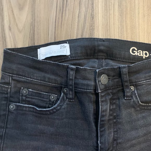 Gap Black Slim Straight Jeans - Picture 3 of 3